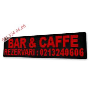 Reclama Led Rosu Exterior WIFI Programabila - 200x40cm