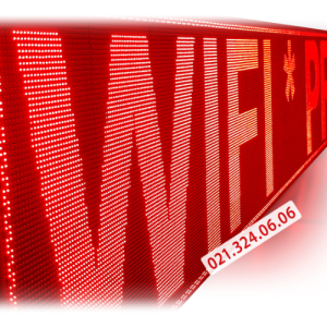 Reclama Led Rosu Exterior WIFI Programabila - 500x100cm